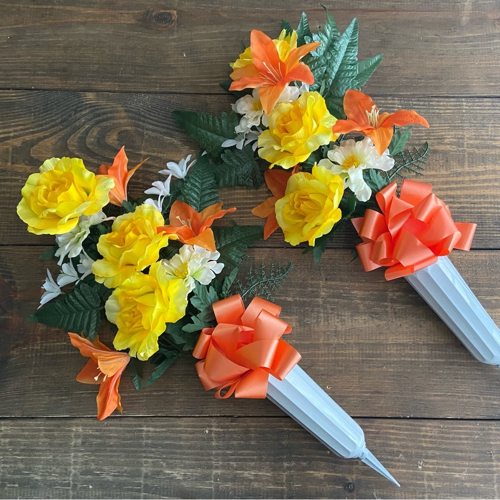 Vibrant Yellow and Orange Floral Arrangement